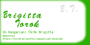brigitta torok business card